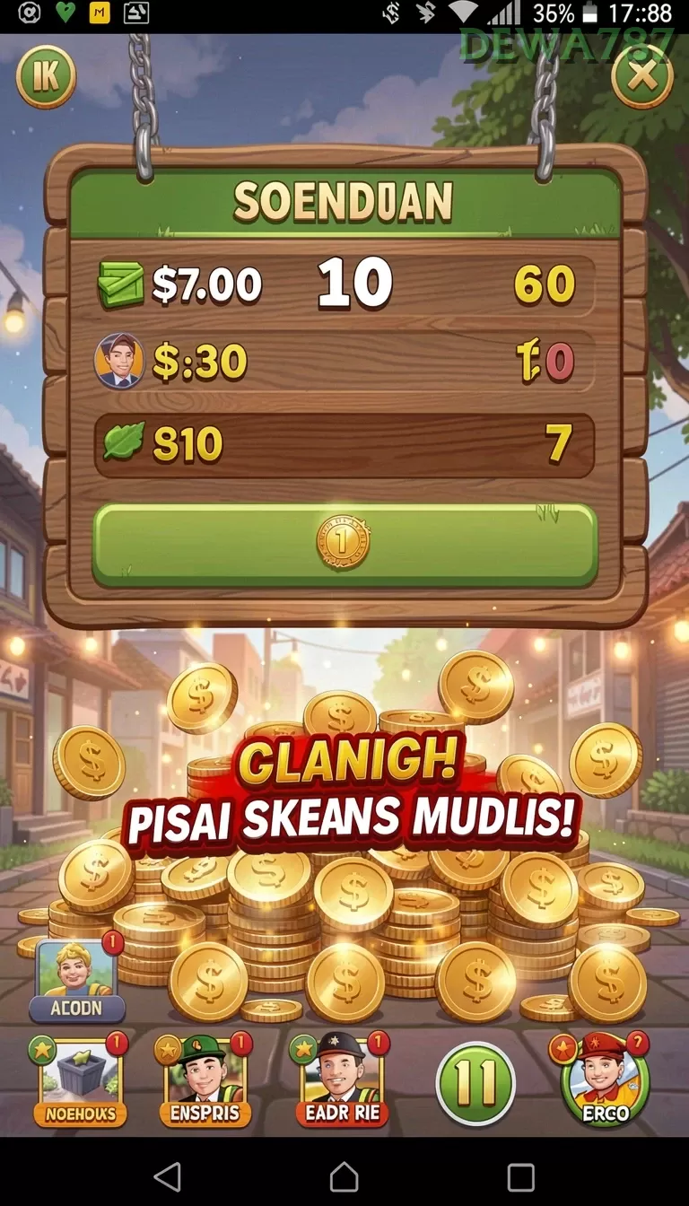 Cuplikan layar WIN199 — pengaturan akun