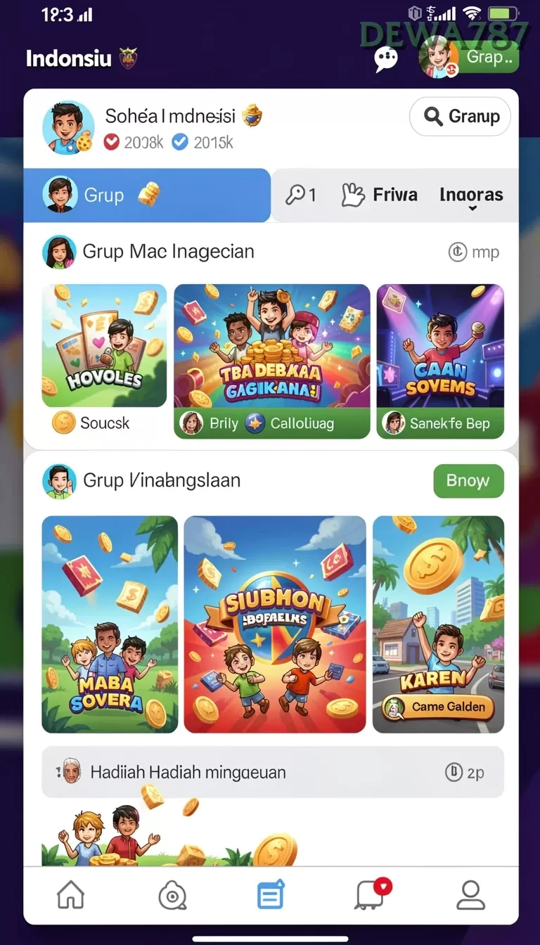 Cuplikan layar R6R6 — aktivitas