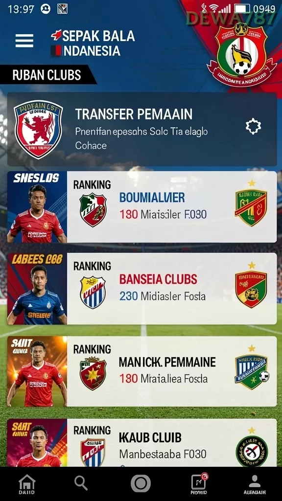 Cuplikan layar RV55 — halaman utama